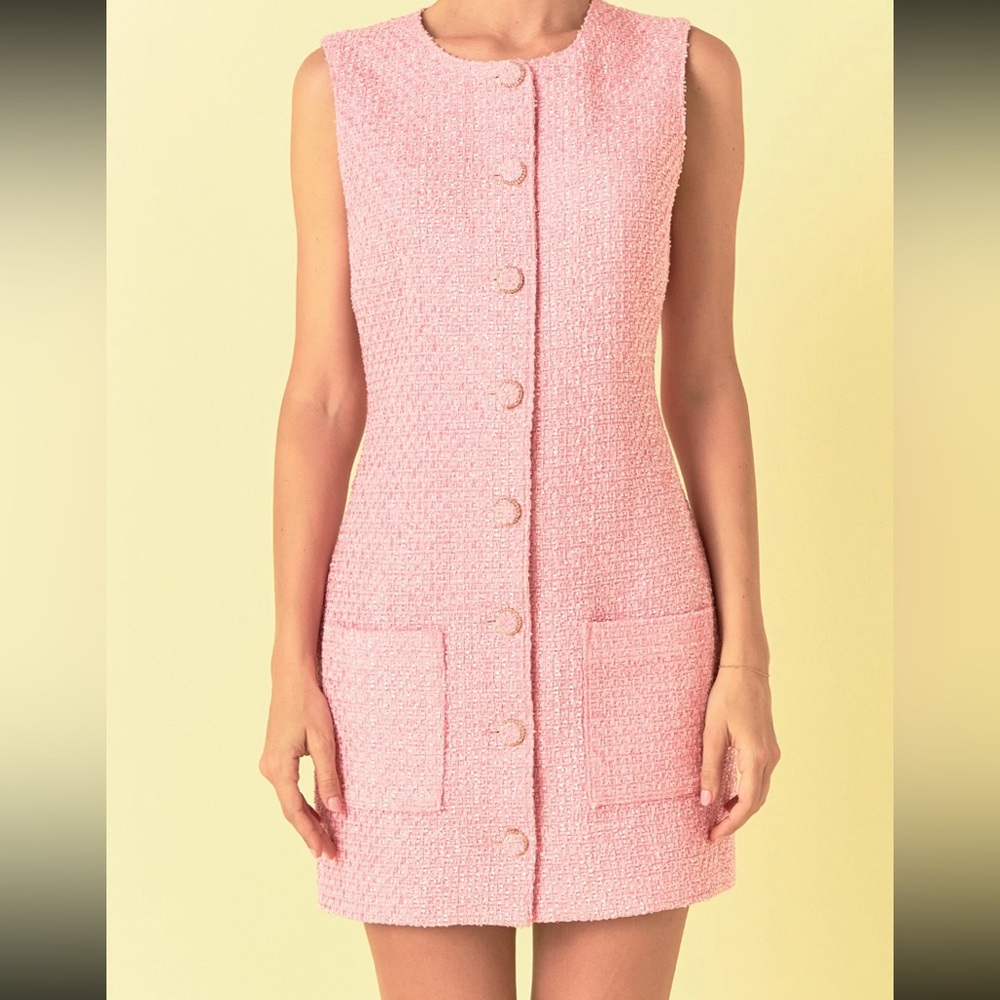 Endless Rose Tweed Mini Dress